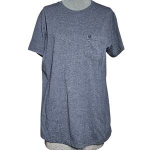 Gray Cotton Blend Pocket Tee Size Medium